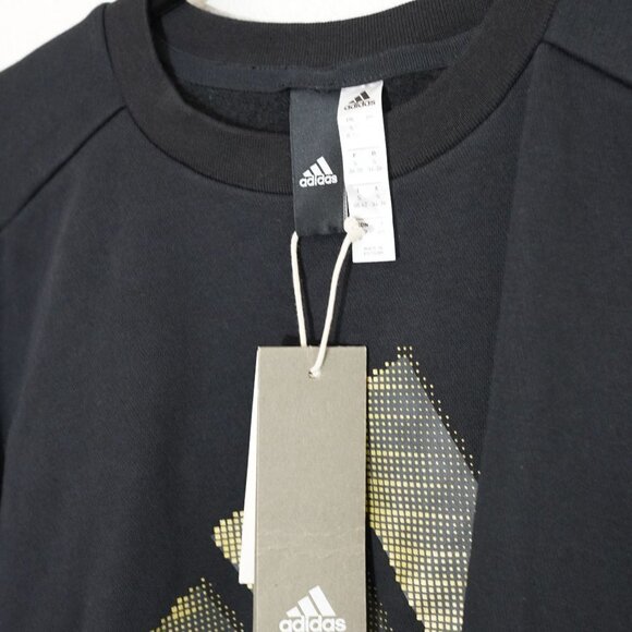 NWT Adidas glam sweat Women's Black Side Button Sweatshirt Size S - Picture 12 of 14